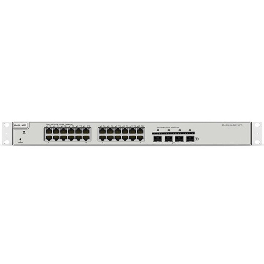 锐捷/Ruijie RG-NBS5100-24GT4SFP（千兆/三层/24口（24个千兆电口+4个千兆光口））/1*28W 交换设备